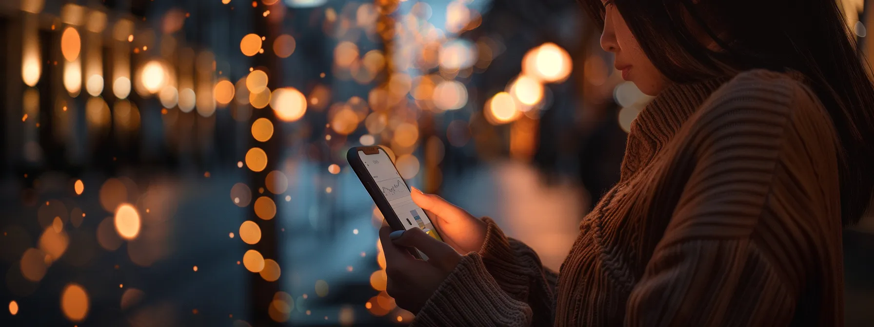 a person scrolling through a mobile app with a clean and user-friendly interface.