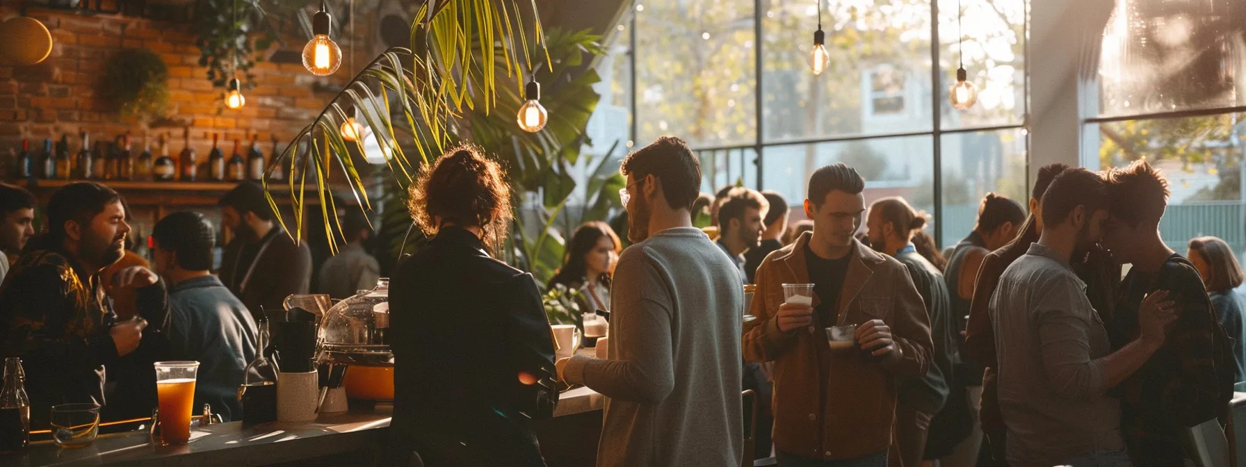 a group of people attending a bustling community event in melbourne, with local influencers and businesses collaborating to create engaging content for seo purposes.