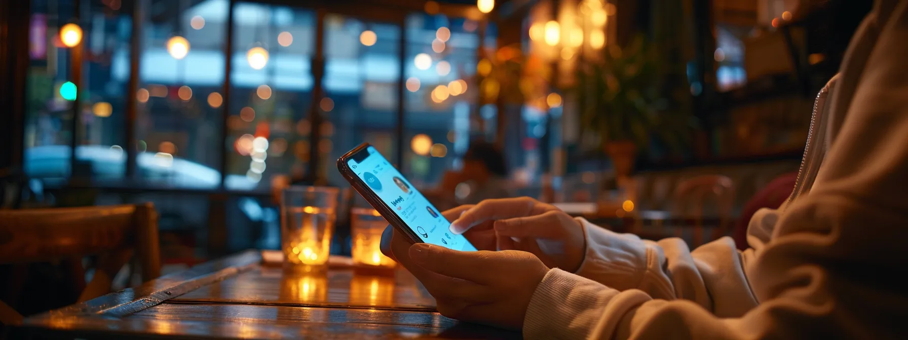 a person using a smartphone to scroll through social media feeds in melbourne, fl.