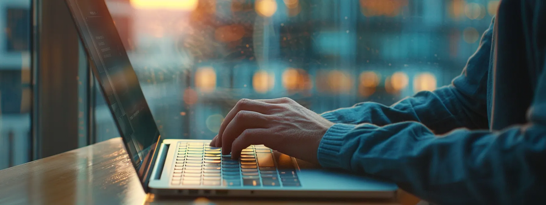 a person working on a laptop, optimizing a website for technical seo best practices.