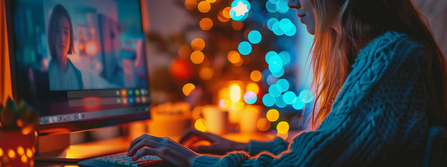 a person using a computer to delete negative comments on social media.