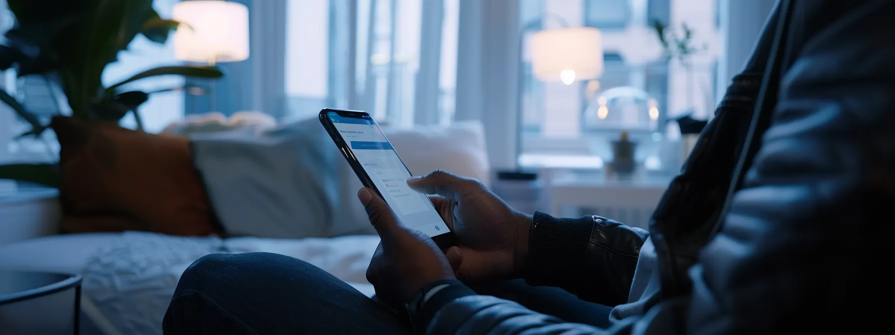 a person scrolling through a well-organized, fast-loading website on a smartphone in melbourne.